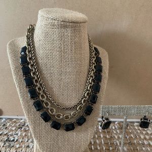 Chloe + Isabel Jewelry - Jet Octagon convertible necklace & earings Chloe + Isabel Jewelry - Jet Octagon convertible necklace & earings
